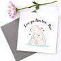 Personalised Bear Mummy And Bear Cub Card, thumbnail 1 of 4
