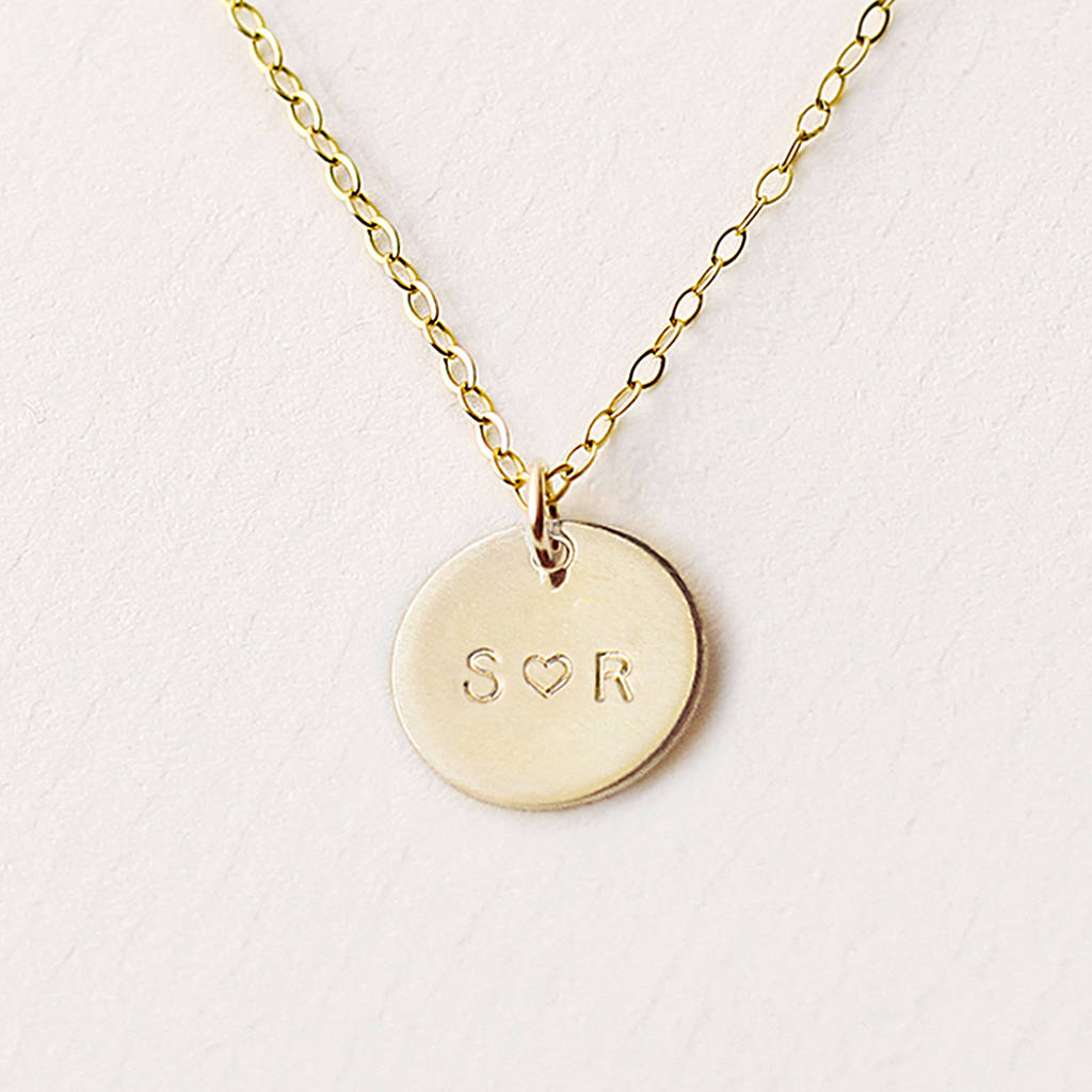personalised disc necklace by minetta jewellery | notonthehighstreet.com