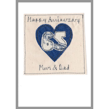 Personalised 45th Or 65th Sapphire Anniversary Card, 2 of 11