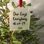 Personalised Acrylic First Home Christmas Decoration, thumbnail 1 of 6