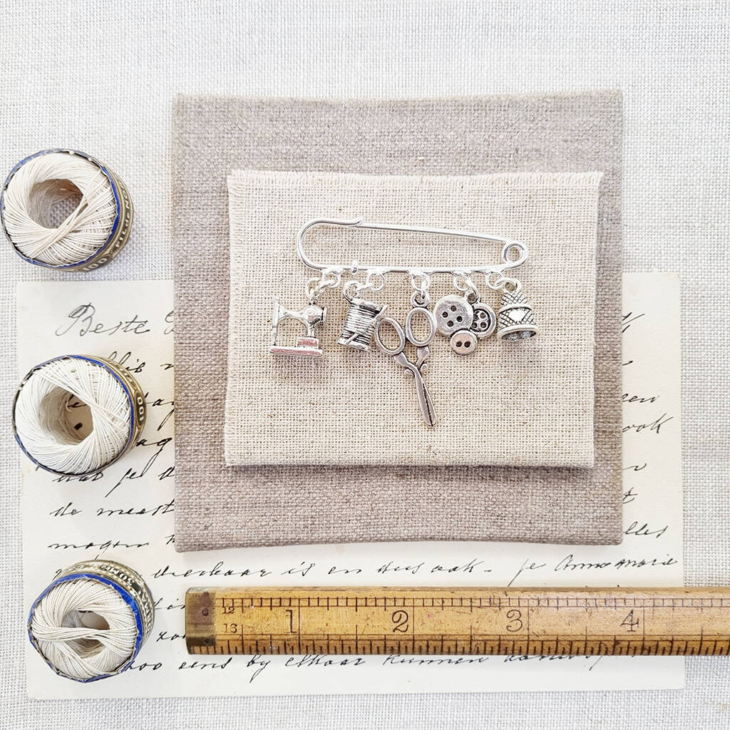 Sewing Forever Housework Whenever Brooch, 1 of 7