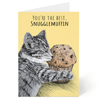 You're The Best, Snugglemuffin Romantic Card, 2 of 6