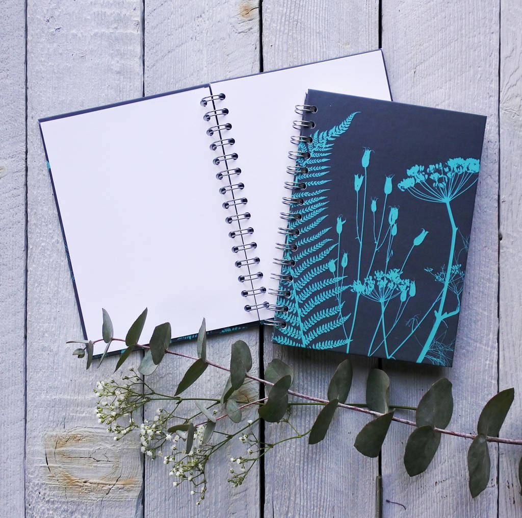 'Amanda's Garden' Spiral Bound Journal / Sketch Book By Fiona Gray ...