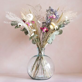 Colourful Vintage Style Dried Flower Bouquet, 3 of 5