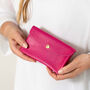 Pink Leather Popper Purse, thumbnail 1 of 5