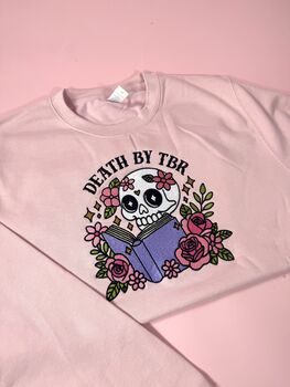 Death By Tbr Embroidered Sweatshirt, 5 of 5