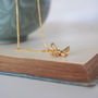 Bumble Bee Necklace In Silver Or Gold, thumbnail 8 of 9