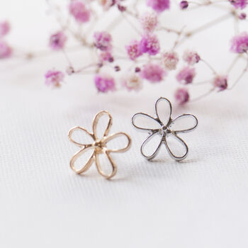Gold Or Silver Colour Flower Modest Pin, 8 of 12