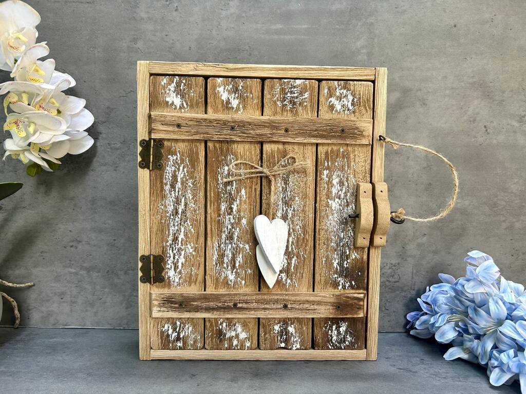 Wooden Key Box Holder Heart Desig Housewarming Gift, 1 of 9