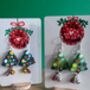 Christmas Colour Tree Painted Earrings With Stand, thumbnail 2 of 11