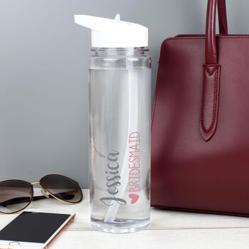 Personalised Wedding Party Water Bottle, 3 of 4