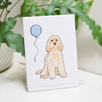 Cream Cockapoo Birthday Card, 2 of 10