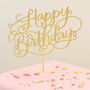 Happy Birthday Handmade Glitter Cake Topper, thumbnail 1 of 3