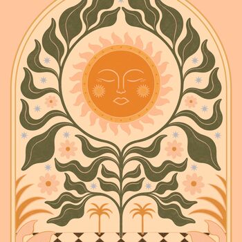‘Sunfleur’, Sunflower Floral Wall Art Print, 7 of 9