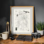 The Peak District Illustrated Map Print, thumbnail 9 of 9