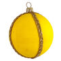 Handmade Sunshine Upcycled Saree Bauble, thumbnail 2 of 3