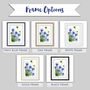 Cornflower And The Bee's Watercolour Print, thumbnail 7 of 8