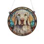 English Setter Stained Glass Effect Suncatcher, thumbnail 2 of 6