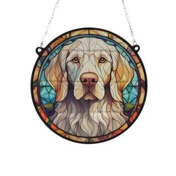 English Setter Stained Glass Effect Suncatcher, 2 of 6