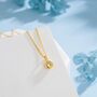 Sterling Silver Citrine Yellow Cz Bubble Pendant Necklace, thumbnail 3 of 12
