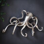 Silver Octopus Wall Hooks, thumbnail 2 of 4