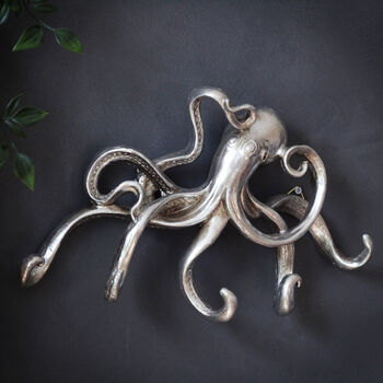 Silver Octopus Wall Hooks, 2 of 4