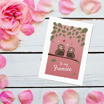 'To My Fiancee' Valentines Day Card, 11 of 12
