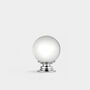 Crystal Glass Round Clear Cupboard Door Knobs, thumbnail 2 of 5