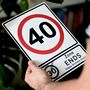50th Birthday Milestone Metal Road Sign, thumbnail 3 of 4