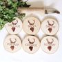 Personalised Christmas Stag Name Place Setting, thumbnail 4 of 4