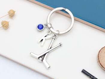 Personalised Hockey Keyring, Hockey Fan Gift, Team Player Present, 2 of 10