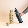 Citron Personalised Insulated Water Bottle + Two Lids, thumbnail 2 of 9