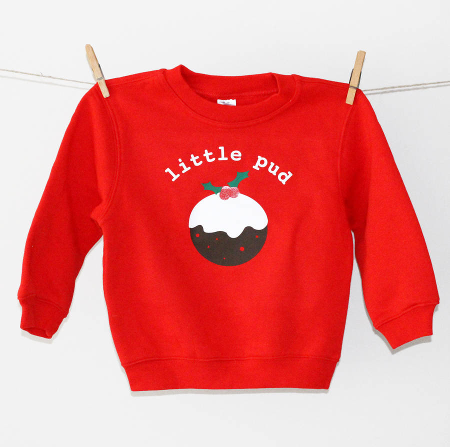 'Little Pud' Christmas Pudding Jumper, 1 of 2