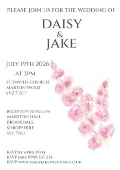 Sample Pack Original Botanical Wedding Stationery, 7 of 10