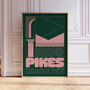 Pikes Ibiza Club Print | Poster | Wall Art | Geometric | Dj | Clubbing | Patterned | Bauhaus | Print | House Music, thumbnail 4 of 9
