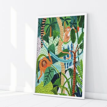 Jungle Monkeys Art Print, 5 of 7