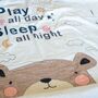 'Play All Day' Baby Milestone Cotton Blanket, thumbnail 6 of 12