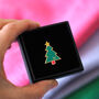 Christmas Tree Enamel Pin, thumbnail 1 of 12