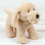 Golden Puppy Dog With Personalised Keepsake, thumbnail 3 of 5