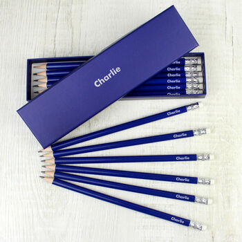 Personalised 12 Hb Pencils With Gift Box, 3 of 4