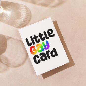 Little Gay Card Valentine's Day Card, 3 of 4