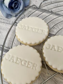 Imprinted Stamped Logo Biscuits For Business, 3 of 4