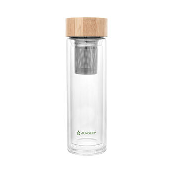 Glass Tea Infuser Tumbler With Bamboo Lid, 6 of 6