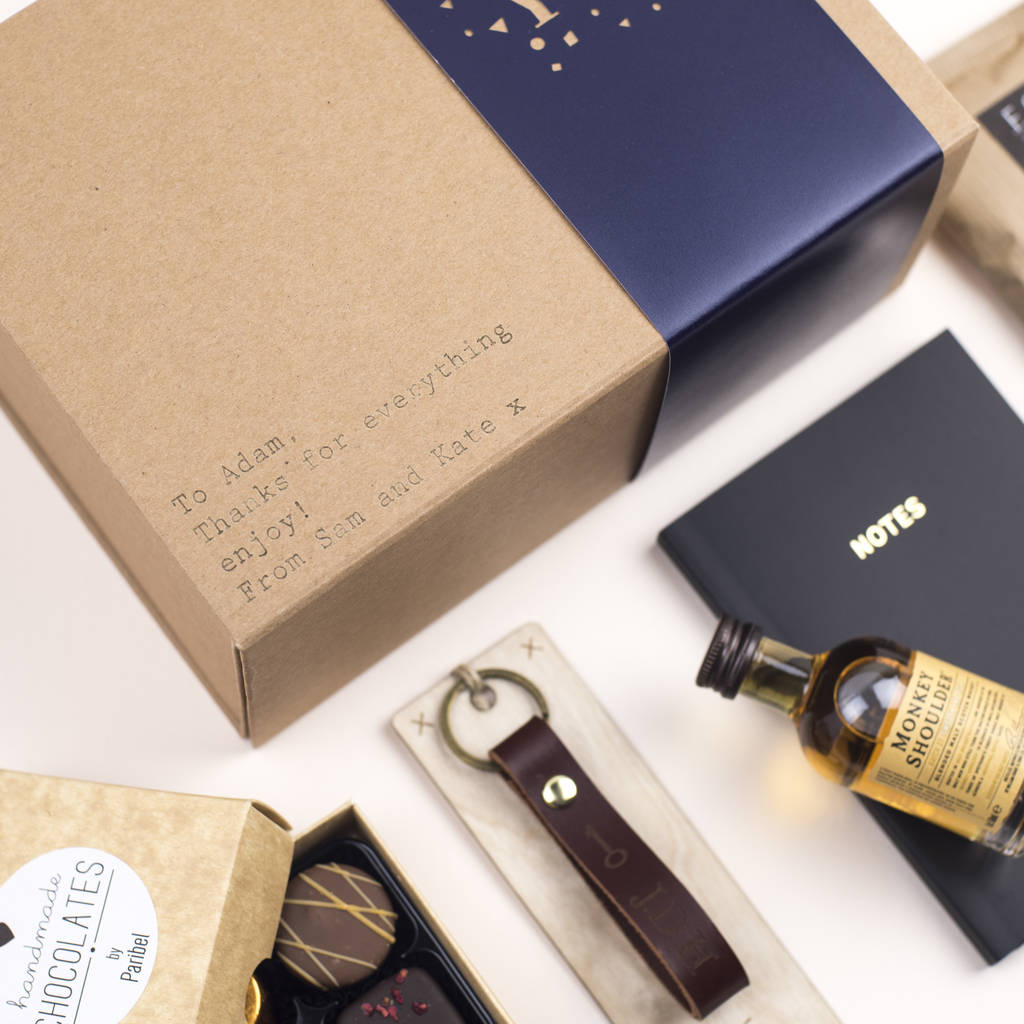 Personalised 'Spoil Him' Gift Box By Fora Creative | notonthehighstreet.com