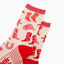 Women's Bamboo Socks Cream, Western Cowgirl, thumbnail 3 of 4