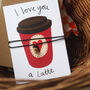 Coffee Love Card With Charm Necklace, thumbnail 1 of 3