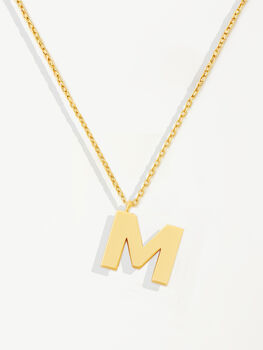 Women's Initial Necklace In 18k Gold, Christmas Jewellery Gift, 10 of 12