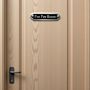 Pee Pee Room Metal Door Sign Modern, thumbnail 2 of 6
