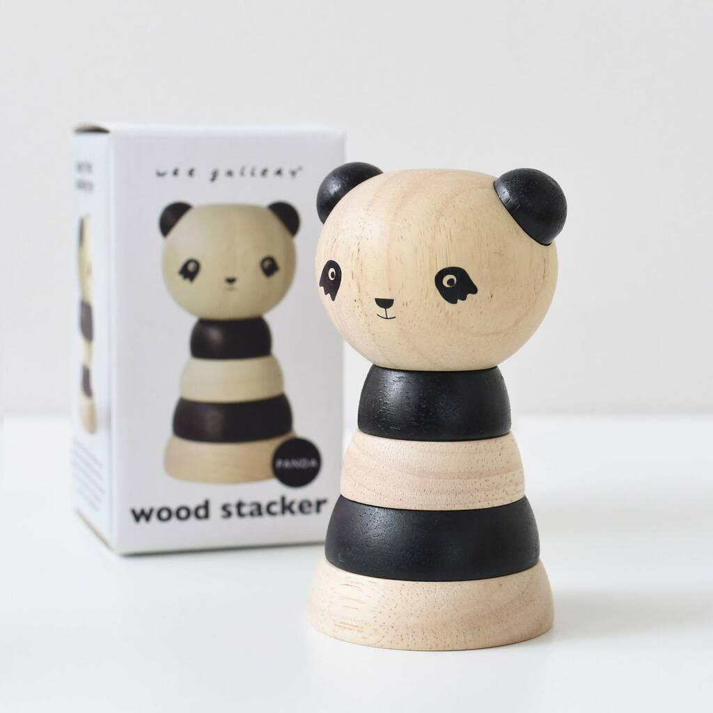 Image of Panda Wooden Stacker Toy