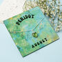 Sterling Silver August Peridot Necklace Card, thumbnail 1 of 7